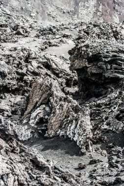 ateş, lanzarote Adası timanfaya milli parkta dağlarda volkanik krater