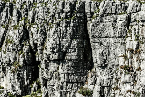 Vista de Table Mountain con ciudad (Ciudad del Cabo, Sudáfrica) ) — Foto de Stock