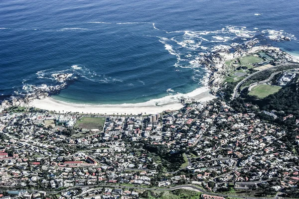 Widok góry tabeli z miasta (cape town, Republika Południowej Afryki) — Zdjęcie stockowe