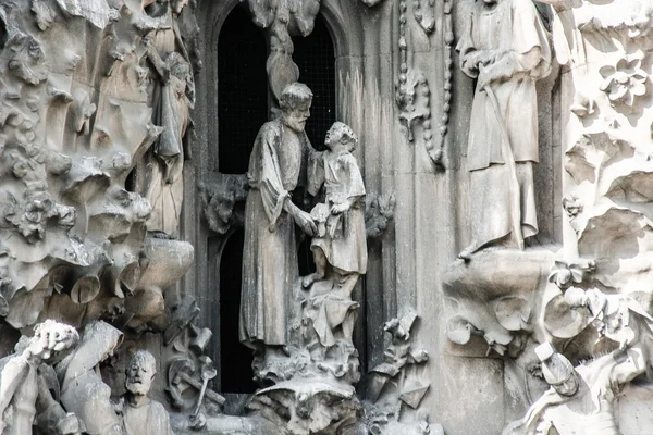 Sagrada Familia by Antoni Gaudi a Barcellona Spagna — Foto Stock