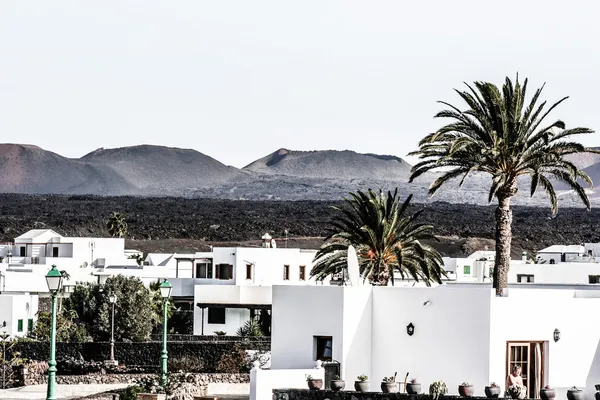 Tradiční dům, lanzarote, Kanárské ostrovy, Španělsko — Stock fotografie