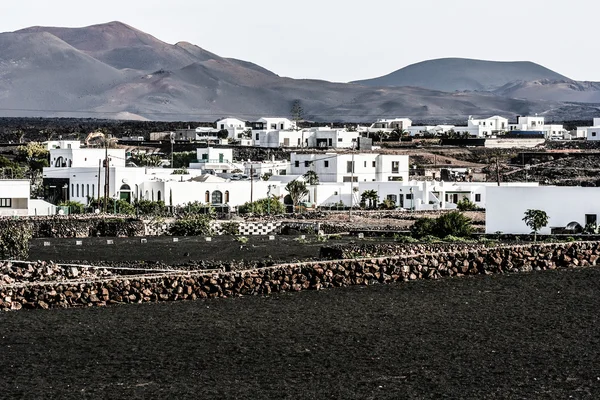 Casa tradicional, Lanzarote, Ilhas Canárias, Espanha — Fotografia de Stock