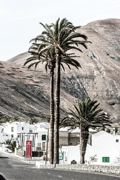 Tradycyjny dom, lanzarote, Wyspy Kanaryjskie, Hiszpania — Zdjęcie stockowe