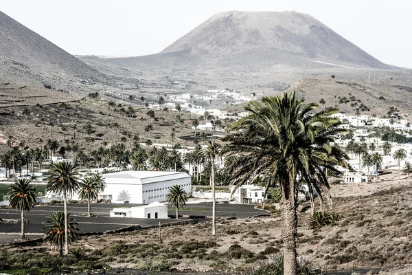 Tradiční dům, lanzarote, Kanárské ostrovy, Španělsko — Stock fotografie