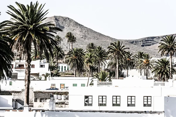 Tradiční dům, lanzarote, Kanárské ostrovy, Španělsko — Stock fotografie