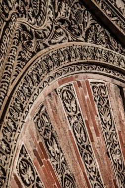 cordoba, Arap Domination mudejar tarzı Orta çağın sembolü İspanyol kasabasında Arap kemerler.