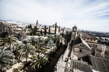 weergave van alcazar en de kathedraal moskee van cordoba, Spanje