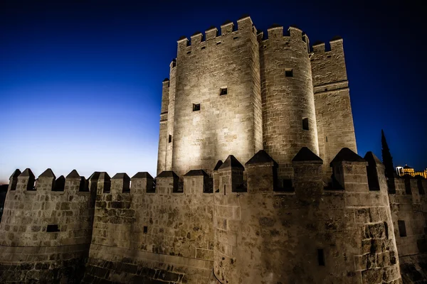 Vista para a Torre de Calahorra, a ponte romana e a mesquita de Córdoba (Espanha), monumentos nomeados Património Mundial pela UNESCO . — Fotografia de Stock