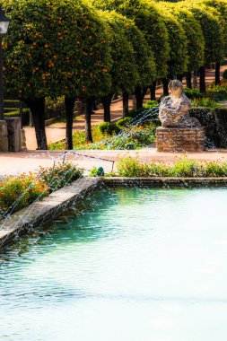 bahçeler de alcazar de los reyes cristianos Cordoba, İspanya