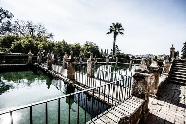 Giardini dell'Alcazar de los Reyes Cristianos a Cordova, Spagna — Foto Stock