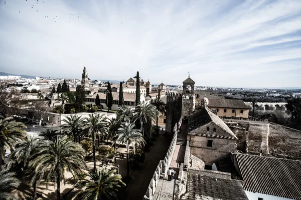 Veduta di Alcazar e della Moschea Cattedrale di Cordova, Spagna — Foto Stock