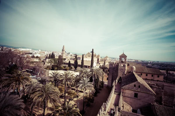 Vue sur Alcazar et la mosquée Cathédrale de Cordoue, Espagne — Photo