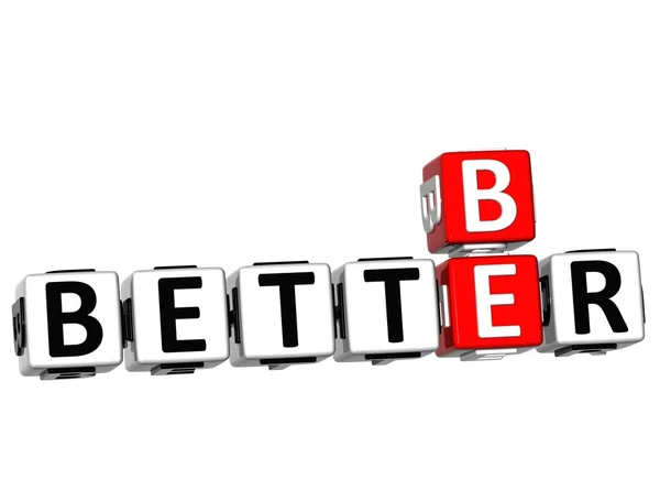 3D Be Better Mots croisés — Photo