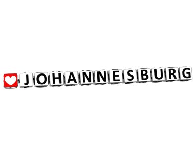 3D Love Johannesburg Button Click Here Block Text clipart