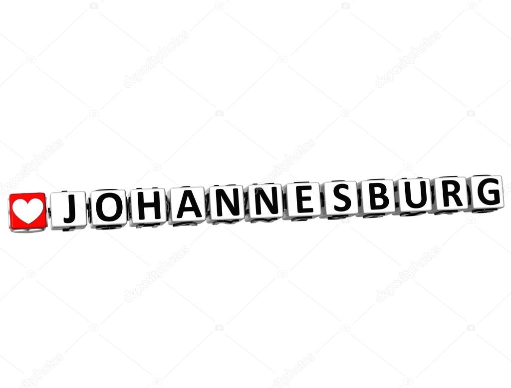 3D Love Johannesburg Button Click Here Block Text