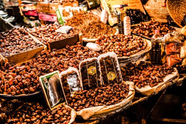 fındık ve kuru meyve fes, Fas souk Satılık