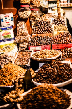 fındık ve kuru meyve fes, Fas souk Satılık