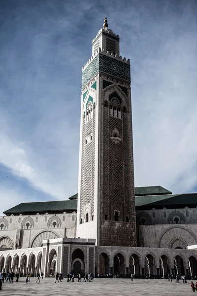 De moskee van hassan ii in casablanca, Afrika — Stockfoto