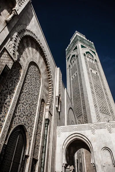 De moskee van hassan ii in casablanca, Afrika — Stockfoto