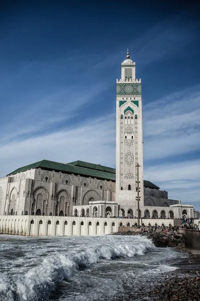 De moskee van hassan ii in casablanca, Afrika — Stockfoto