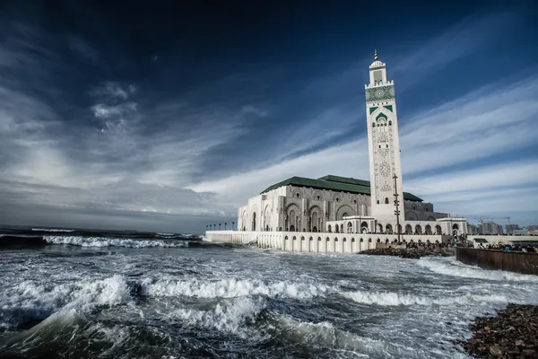 La Moschea di Hassan II a Casablanca, Africa — Foto Stock