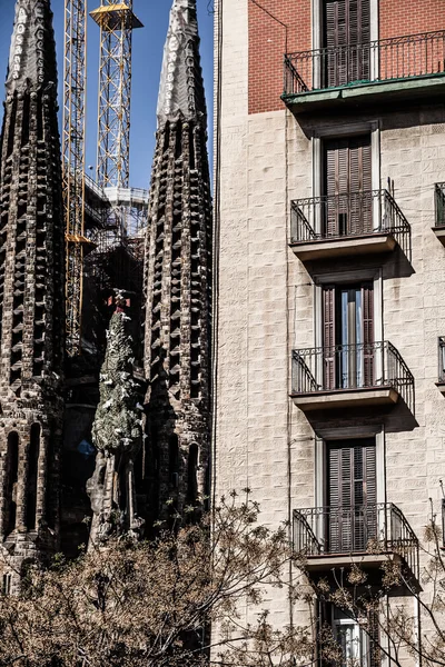 Sagrada familia od Antoniho Gaudího v Barceloně Španělsko — Stock fotografie