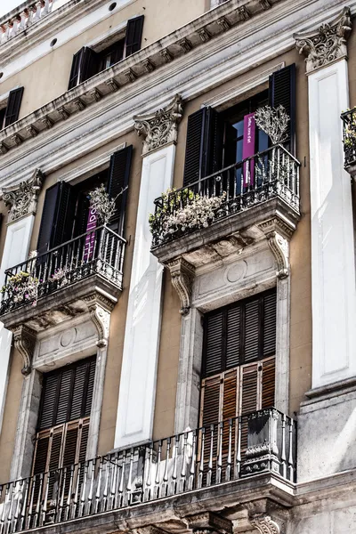 스페인 바르셀로나의 건축 양식 — 스톡 사진