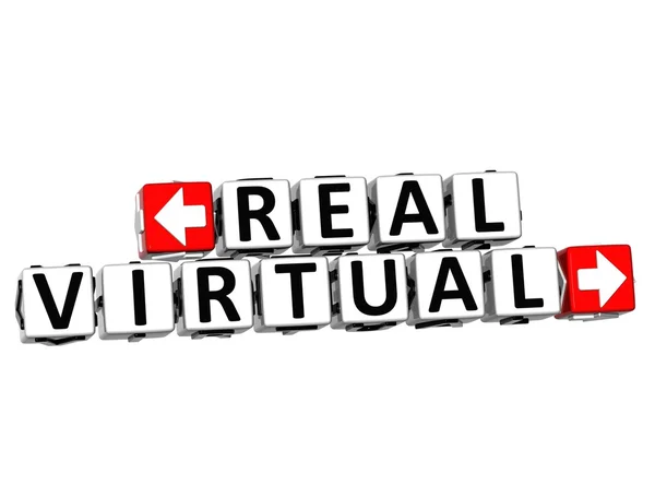 Botón virtual real 3D Haga clic aquí Bloquear texto —  Fotos de Stock