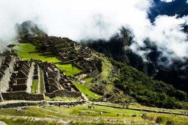 Machu picchu, peru Andes eski İnka şehri