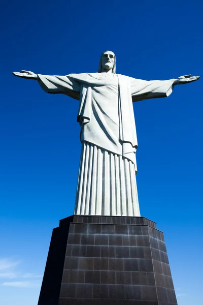 Kristus Frälsaren staty i Rio de Janeiro i Brasilien — Stockfoto