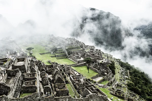 Machu picchu, peru Andes eski İnka şehri — Stok fotoğraf