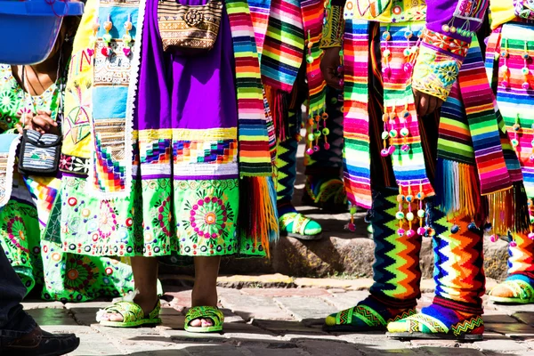 Ballerini peruviani alla sfilata di Cusco . — Foto Stock