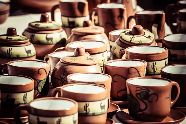 Ceramic in local market in Peru, South America. — Stock Photo, Image