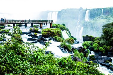 Iguassu falls, şelaleler dünyanın en büyük dizi Brezilyalı yan göster