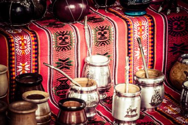 Yerel market Arjantin yerba dostum.