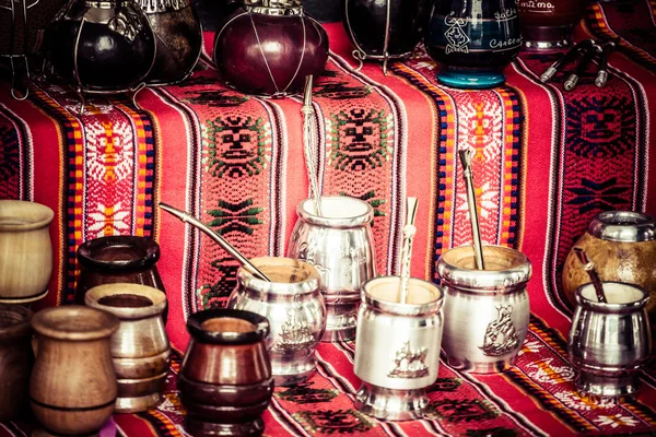 Yerba Mate auf dem lokalen Markt in Argentinien. — Stockfoto