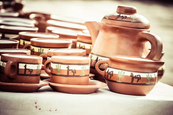 Ceramic in local market in Peru, South America. — Stock Photo, Image