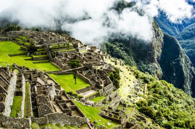 Machu picchu, peru Andes eski İnka şehri