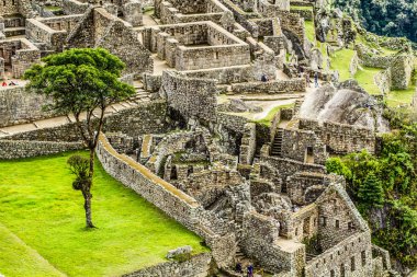 Machu picchu, peru Andes eski İnka şehri