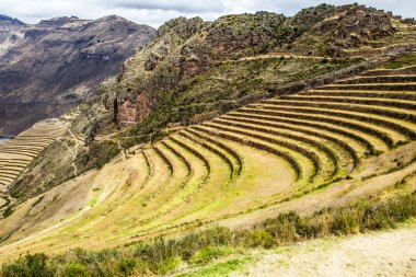 Peru, pisac (pisaq) - İnka harabelerini Peru Andes kutsal vadi