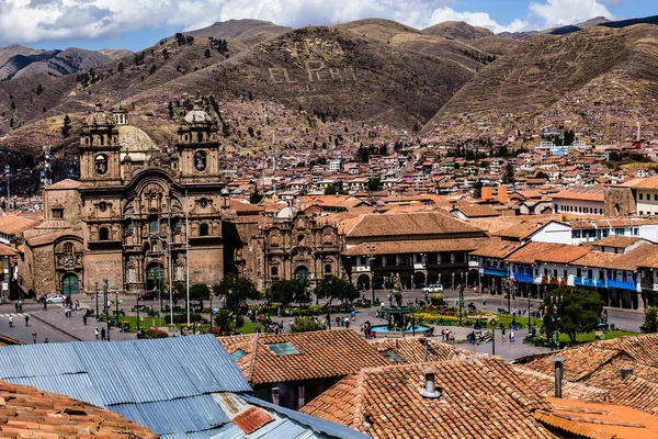Vista general de la ciudad de Cuzco, Perú — Foto de Stock