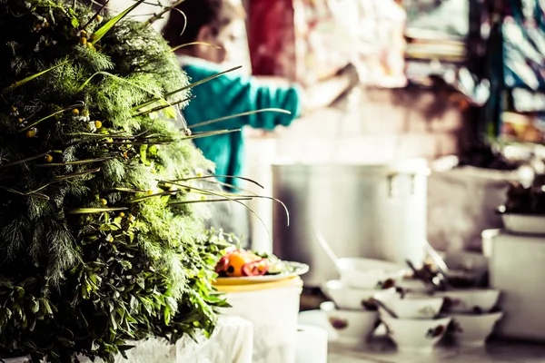 Peruvian traditional Culinary in local market. — Stock Photo, Image