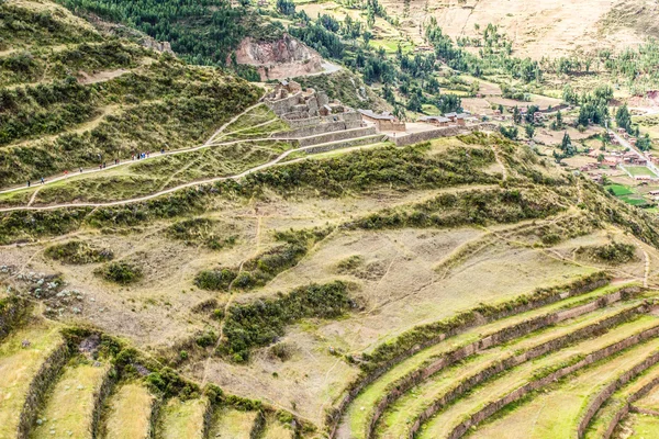 Peru, pisac (pisaq) - İnka harabelerini Peru Andes kutsal vadi