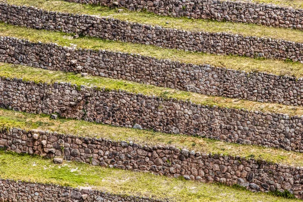 Peru, Morena, starożytnych Inków okrągłe tarasy. prawdopodobne jest laboratorium Inków rolnictwa — Zdjęcie stockowe