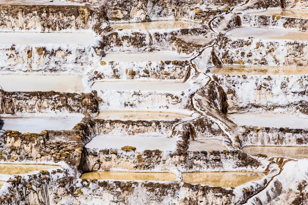 Peru, Salinas de Maras, Pré-Inca mina de sal tradicional (salinas ). — Fotografia de Stock