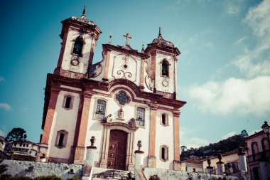 Chico Rei church in Ouro Preto - Minas Gerais - Brazil clipart