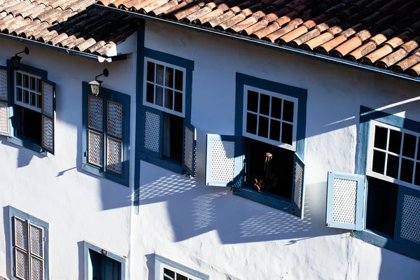 Zicht op de Unesco werelderfgoedstad Ouro Preto in Minas Gerais Brazilië — Stockfoto