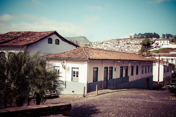 Vista da cidade Patrimônio Mundial da UNESCO de Ouro Preto em Minas Gerais Brasil — Fotografia de Stock