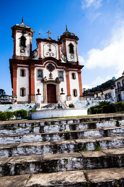 Chico Rei church in Ouro Preto - Minas Gerais - Brazil — Stock Photo, Image