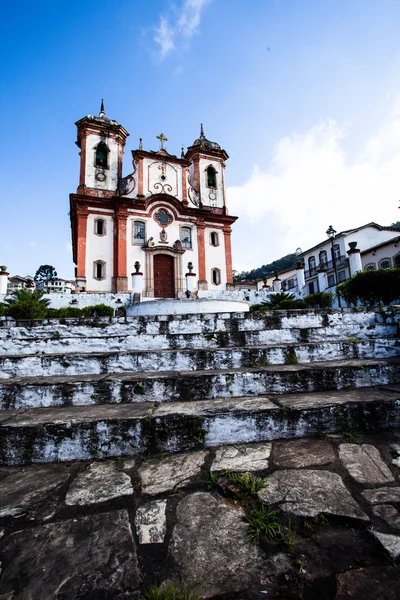 Chico Rei church in Ouro Preto - Minas Gerais - Brazil — Stock Photo, Image